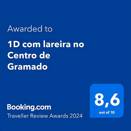 1D Com Lareira No Centro De Gramado Apartman Kültér fotó