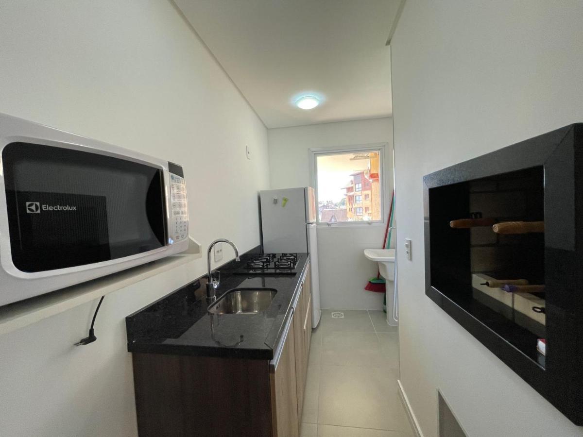 1D Com Lareira No Centro De Gramado Apartman Kültér fotó